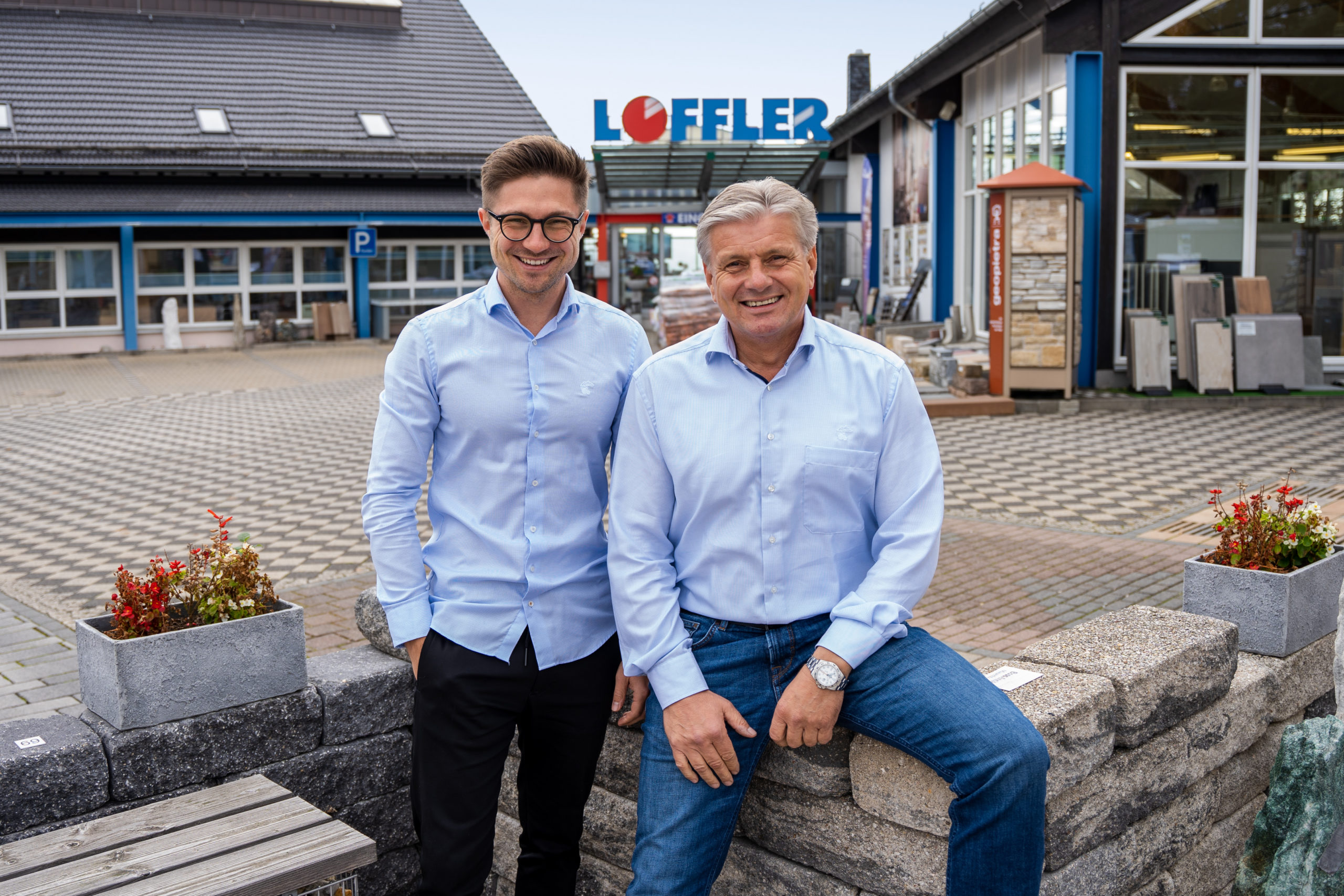 Foto der Geschäftsleitung (links: Martin Löffler, rechts: Joachim Löffler)